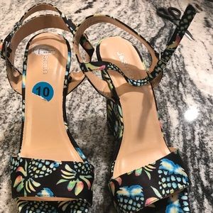 Beautiful multicolored sandals